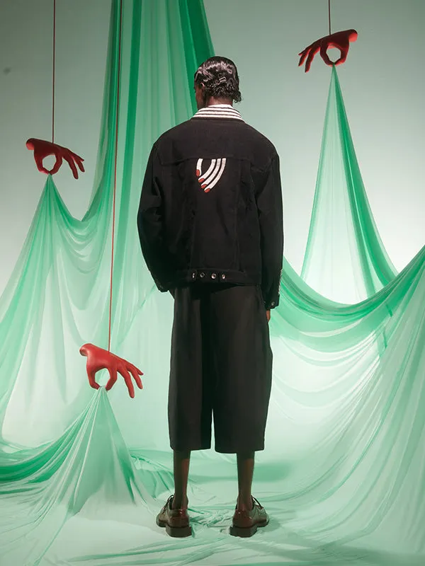 Henrik Vibskov Boutique Cosmos Corduroy Jacket 8211 Black Men Jackets and Coats