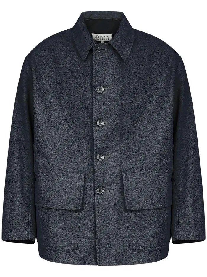 Henrik Vibskov Boutique Cotton Sport Jacket 8211 Charcoal Melange Men Jackets and Coats Henrik Vibskov Boutique Cotton Sport Jacket 8211 Charcoal Melange Men Jackets and Coats