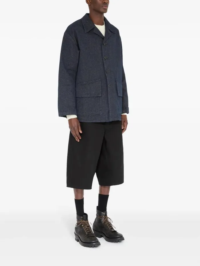 Henrik Vibskov Boutique Cotton Sport Jacket 8211 Charcoal Melange Men Jackets and Coats