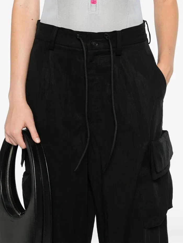 Henrik Vibskov Boutique Cuff Cargo Pants 8211 Black Women Pants
