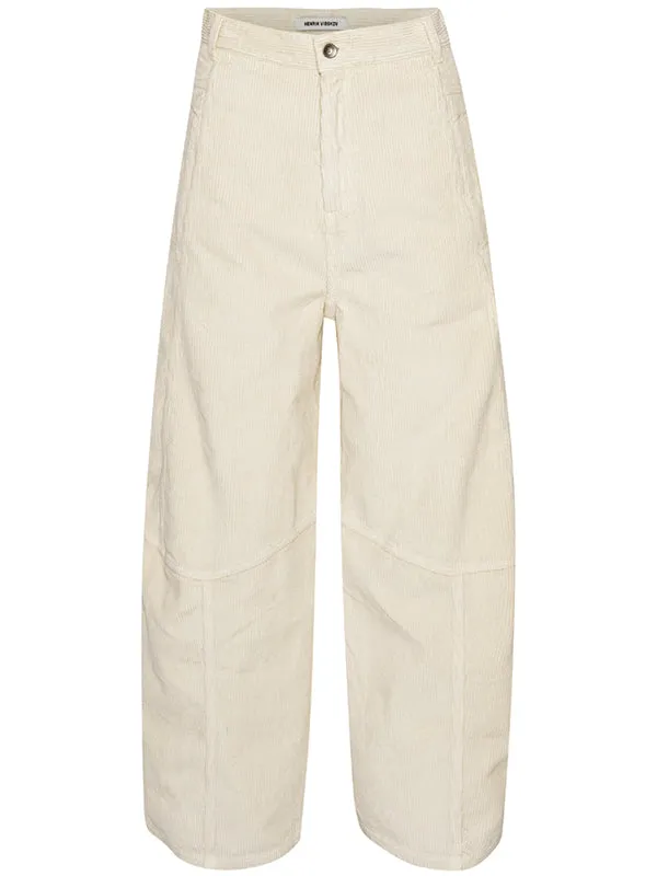 Henrik Vibskov Boutique Dusk Corduroy Pants 8211 Ecru Women Pants