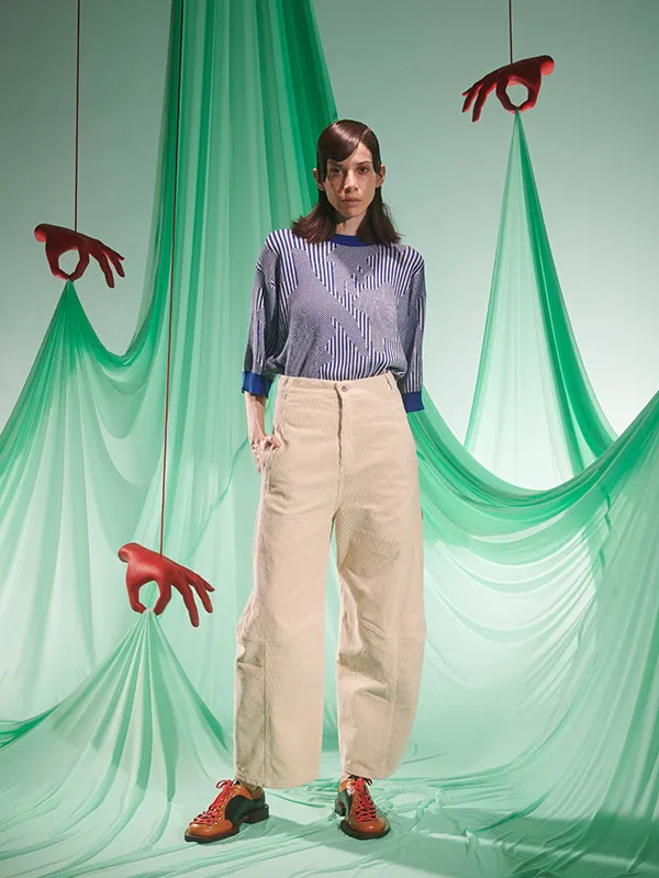 Henrik Vibskov Boutique Dusk Corduroy Pants 8211 Ecru Women Pants