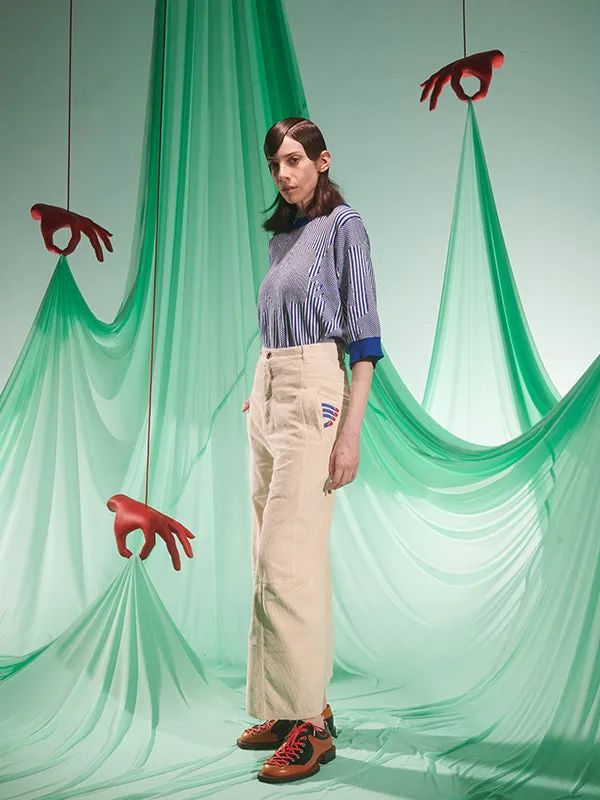 Henrik Vibskov Boutique Dusk Corduroy Pants 8211 Ecru Women Pants