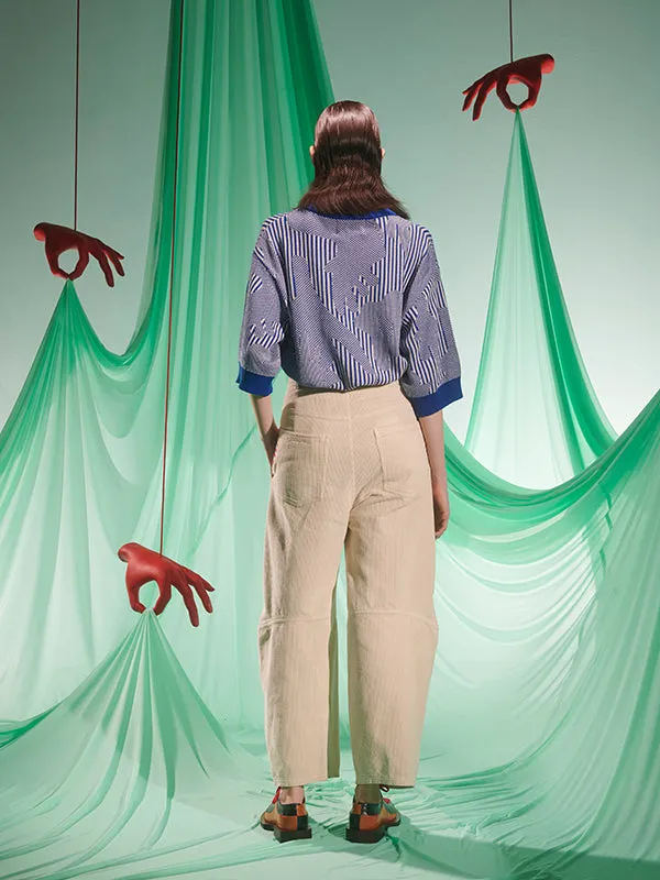 Henrik Vibskov Boutique Dusk Corduroy Pants 8211 Ecru Women Pants
