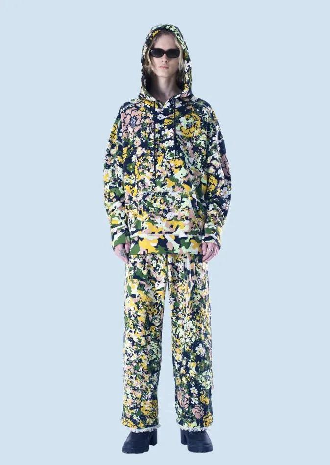 Henrik Vibskov Boutique Floral Camo Oversized Parka Jumper 8211 Maastokuvio Women Jackets and Coats