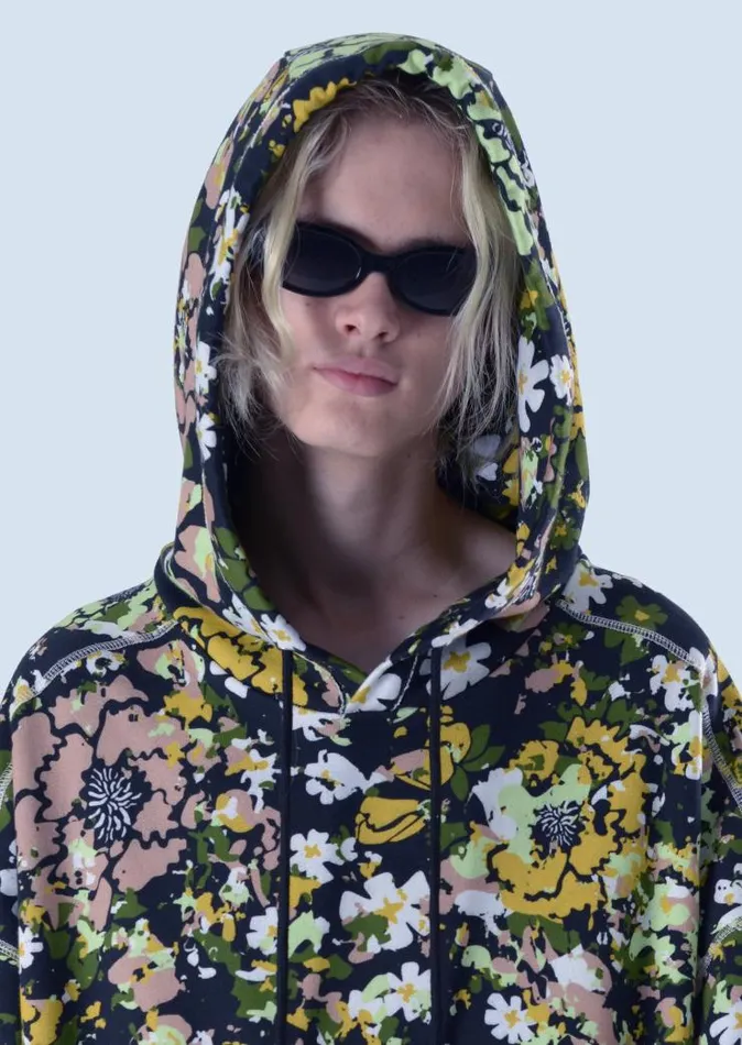 Henrik Vibskov Boutique Floral Camo Oversized Parka Jumper 8211 Maastokuvio Women Jackets and Coats