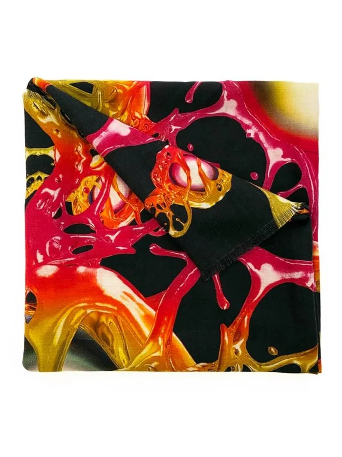Henrik Vibskov Boutique Hyper Gold Scarf 8211 Black Men Scarves