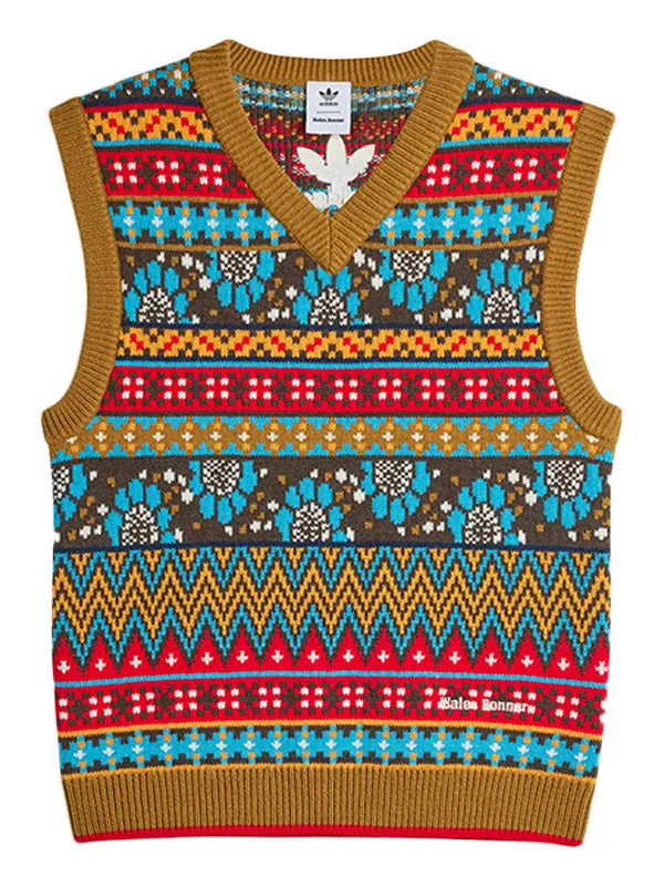 Henrik Vibskov Boutique Knit Vest 8211 Floral Pattern Men Knitwear