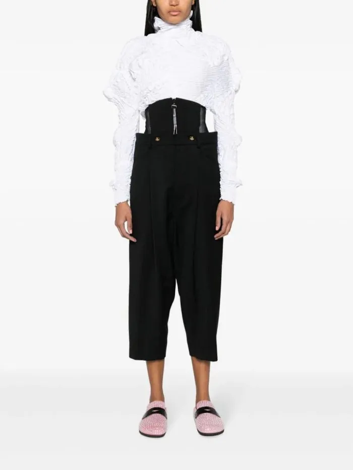Henrik Vibskov Boutique Macca Corset Trousers 8211 Black Women Pants