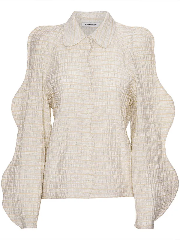 Henrik Vibskov Boutique Octo Shirt 8211 Raw Beige Women Tops