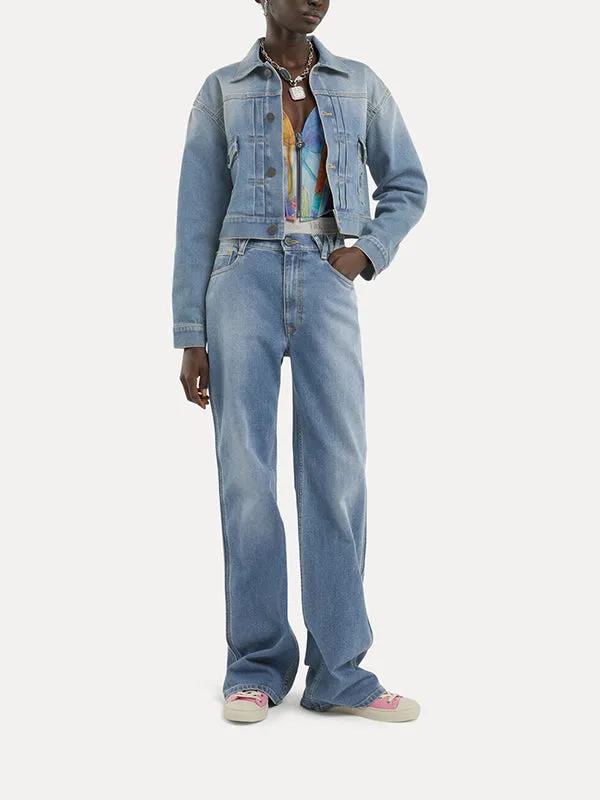 Henrik Vibskov Boutique Ray 5 Pocket Jeans 8211 Sky Blue Women Pants