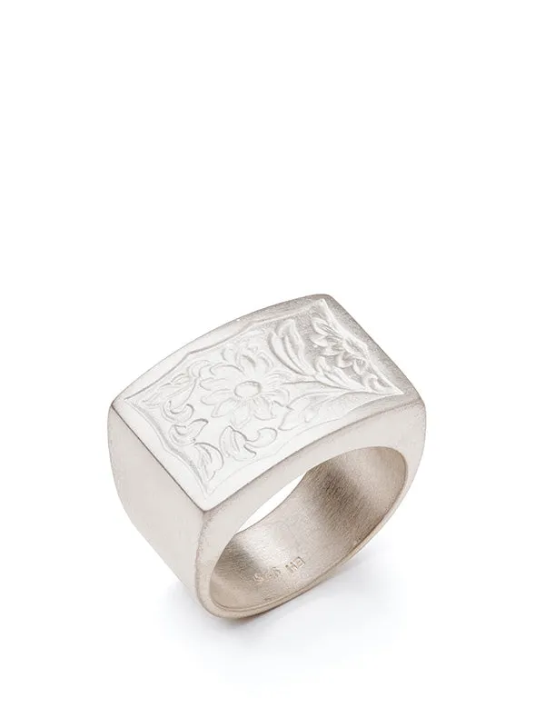Henrik Vibskov Boutique Royal Garden Signet Ring 8211 Silver Men Rings