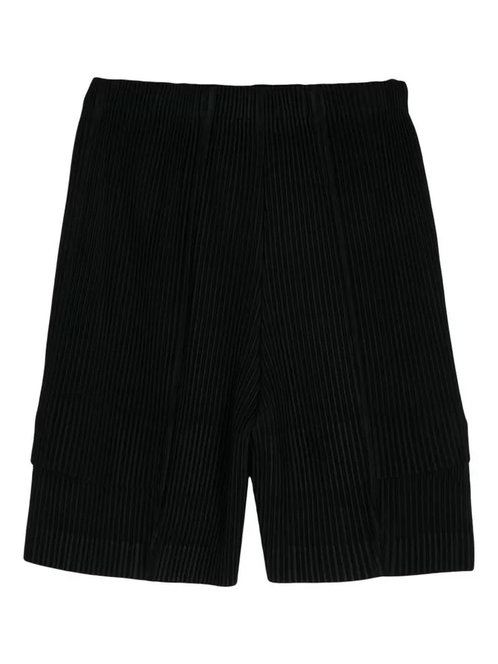 Henrik Vibskov Boutique SS24 Cargo Pleats Shorts 8211 Black Men Pants