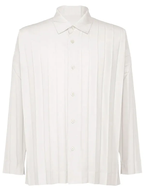 Henrik Vibskov Boutique SS25 LongSleeve Edge Shirt 8211 White Men Tops