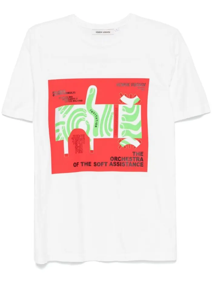 Henrik Vibskov Boutique The Orchestra Tee 8211 Ecru Men Tops