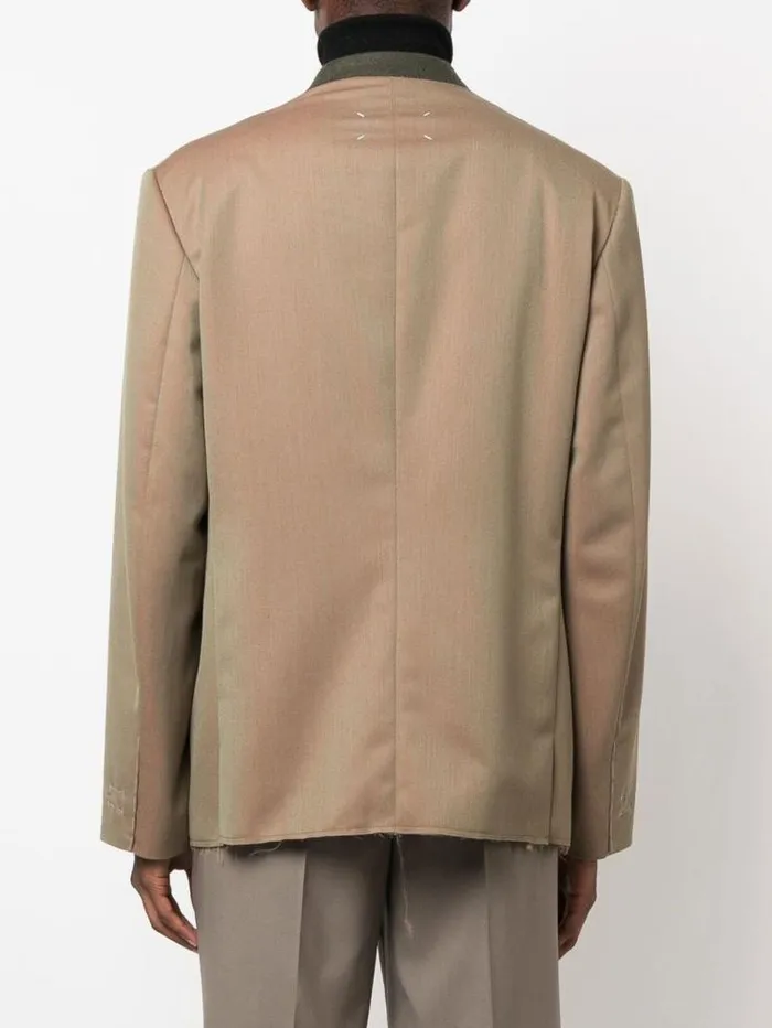 Henrik Vibskov Boutique VNeck Jacket 8211 Khaki Men Jackets and Coats