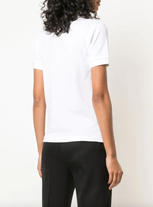 Henrik Vibskov Boutique Womens Polo Shirt Red Heart 8211 White Women Tops