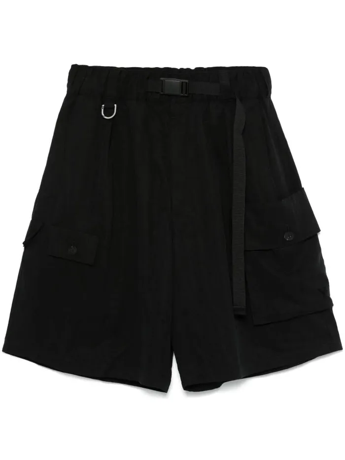 Henrik Vibskov Boutique Y3 Washed Twill Shorts 8211 Black Men Shorts