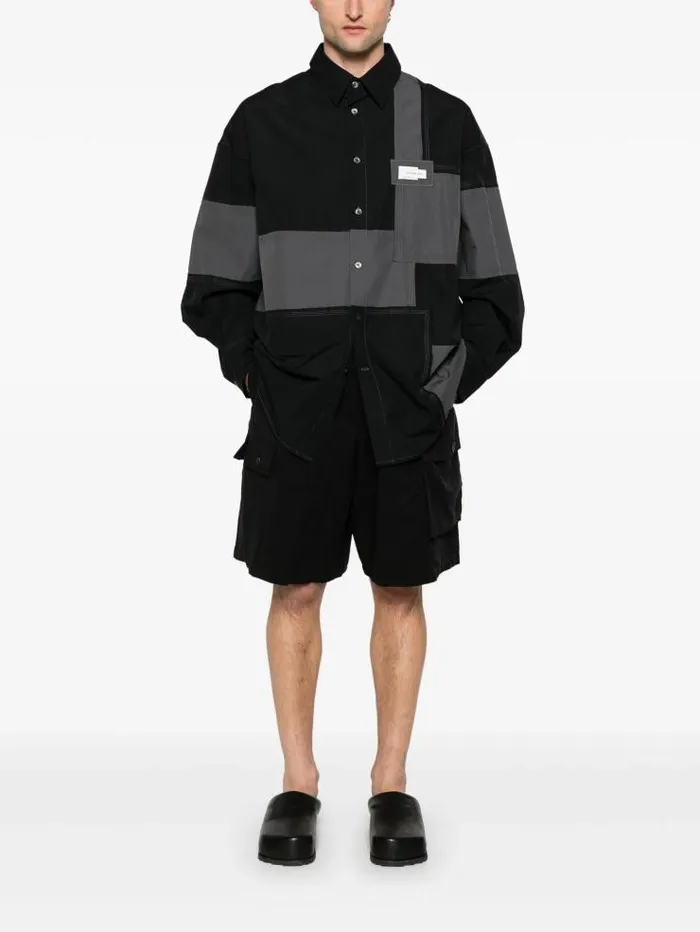 Henrik Vibskov Boutique Y3 Washed Twill Shorts 8211 Black Men Shorts