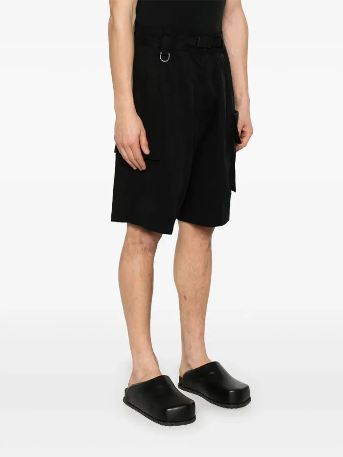 Henrik Vibskov Boutique Y3 Washed Twill Shorts 8211 Black Men Shorts