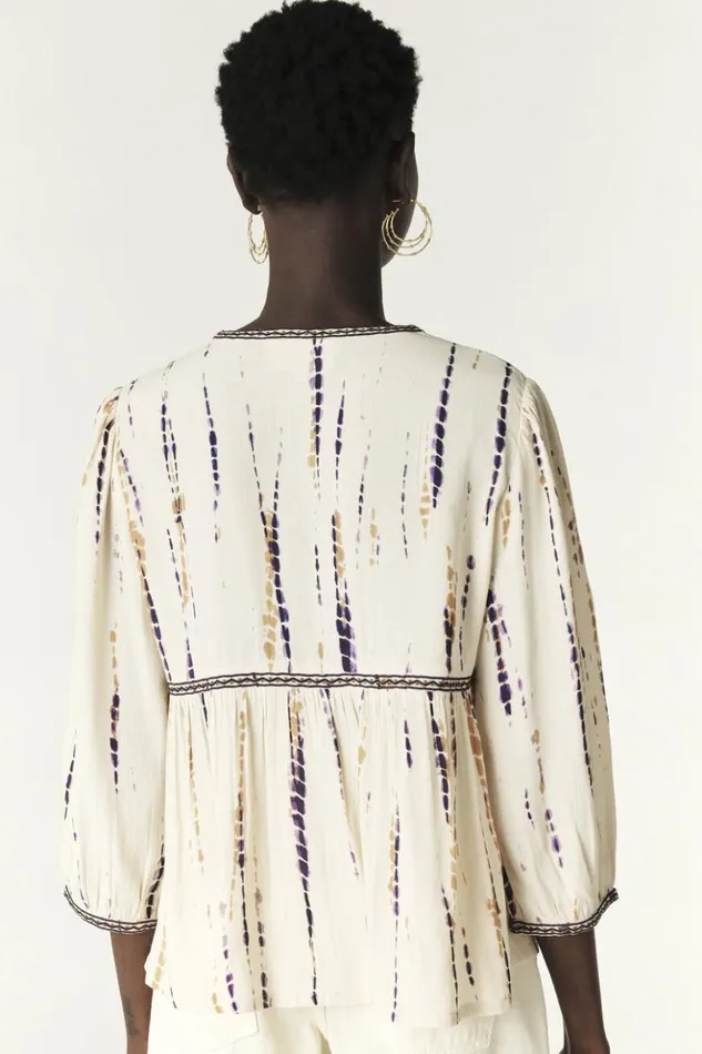 Isis34Sleeve Blouse Clothing Baandsh Tops and Shirts