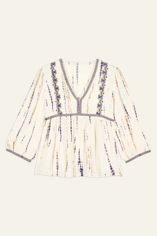 Isis34Sleeve Blouse Clothing Baandsh Tops and Shirts