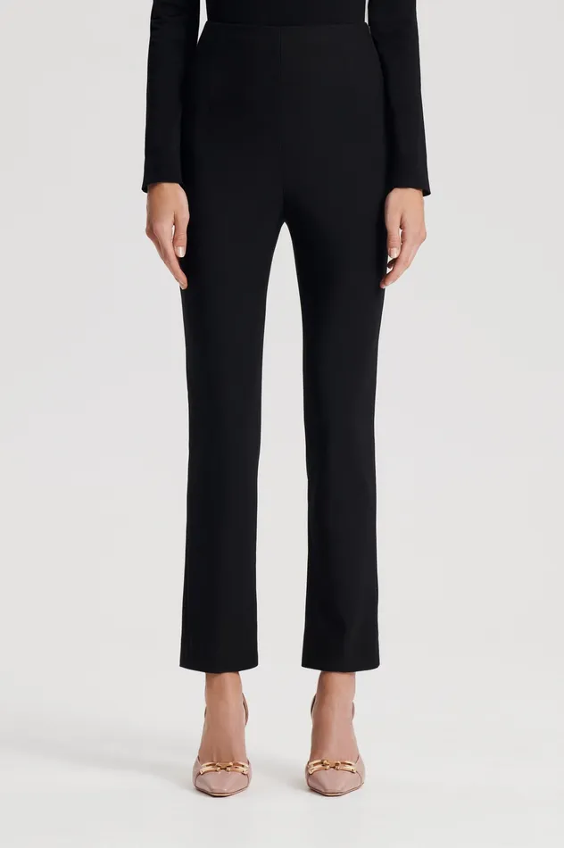 ITALIAN HIGHWAIST SLIM TROUSER BLACK Women Trousers Scanlan Theodore