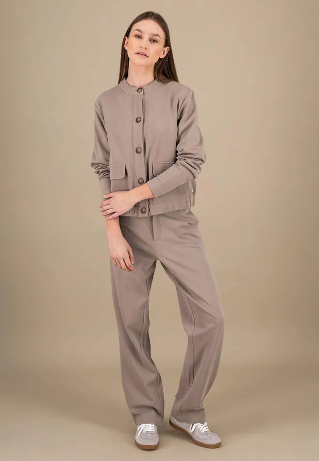 Jack Women FYNCHHATTON Modern Jacket With Pockets Attached Summer Taupe
