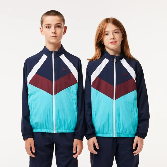 Jackets and Coats Kids Lacoste Kids039 Colorblock ZipUp Jacket Navy Blue White Bordeaux Blue P1i Jackets and Coats Kids Lacoste Kids039 Colorblock ZipUp Jacket Navy Blue White Bordeaux Blue P1i