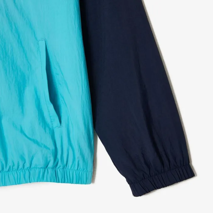 Jackets and Coats Kids Lacoste Kids039 Colorblock ZipUp Jacket Navy Blue White Bordeaux Blue P1i