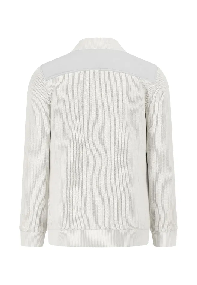 Jackets and Coats Men FYNCHHATTON Hybrid Jacket With Breast Pockets Navynew Offwhite
