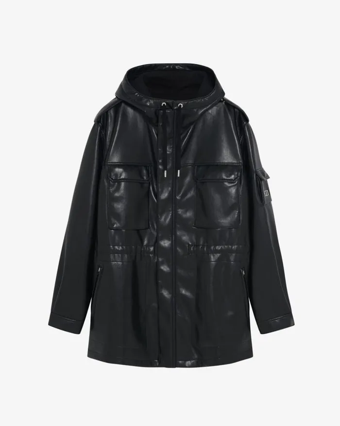 Jackets and Coats Men IRO EFHIO VEGAN LEATHER PARKA