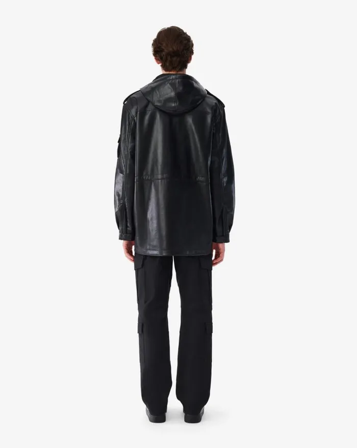 Jackets and Coats Men IRO EFHIO VEGAN LEATHER PARKA