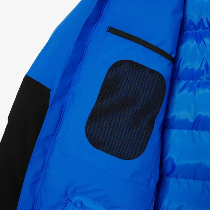 Jackets and Coats Men Lacoste Men039s Colorblock Multipocket Hooded Parka Blue Black Izk