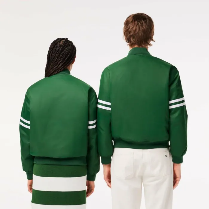 Jackets and Coats Men Lacoste Unisex Archive Badge Bomber Jacket Pine Green 132