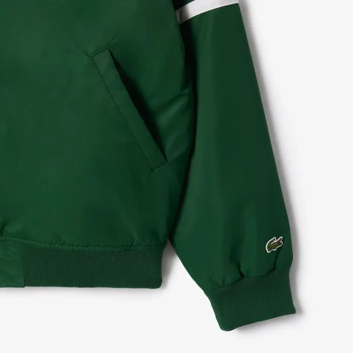 Jackets and Coats Men Lacoste Unisex Archive Badge Bomber Jacket Pine Green 132