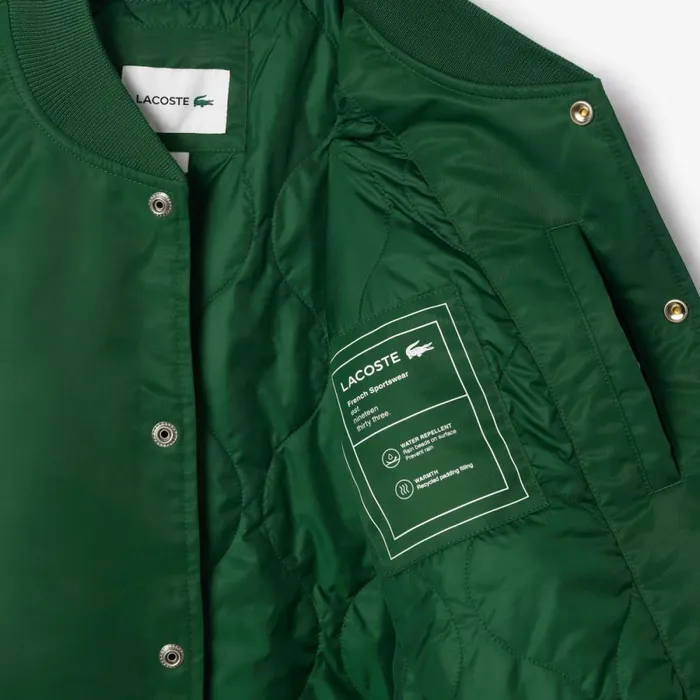 Jackets and Coats Men Lacoste Unisex Archive Badge Bomber Jacket Pine Green 132