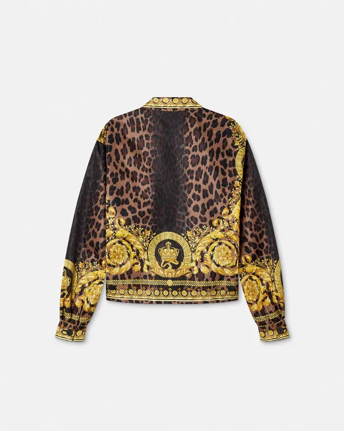 Jackets and Coats Men Versace Wild Barocco Blouson Jacket Animalier