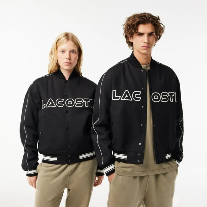 Jackets and Coats MenWomen Lacoste Unisex Embroidered Cotton Twill Bomber Jacket Black 031 Jackets and Coats MenWomen Lacoste Unisex Embroidered Cotton Twill Bomber Jacket Black 031