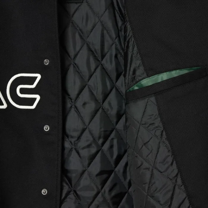Jackets and Coats MenWomen Lacoste Unisex Embroidered Cotton Twill Bomber Jacket Black 031