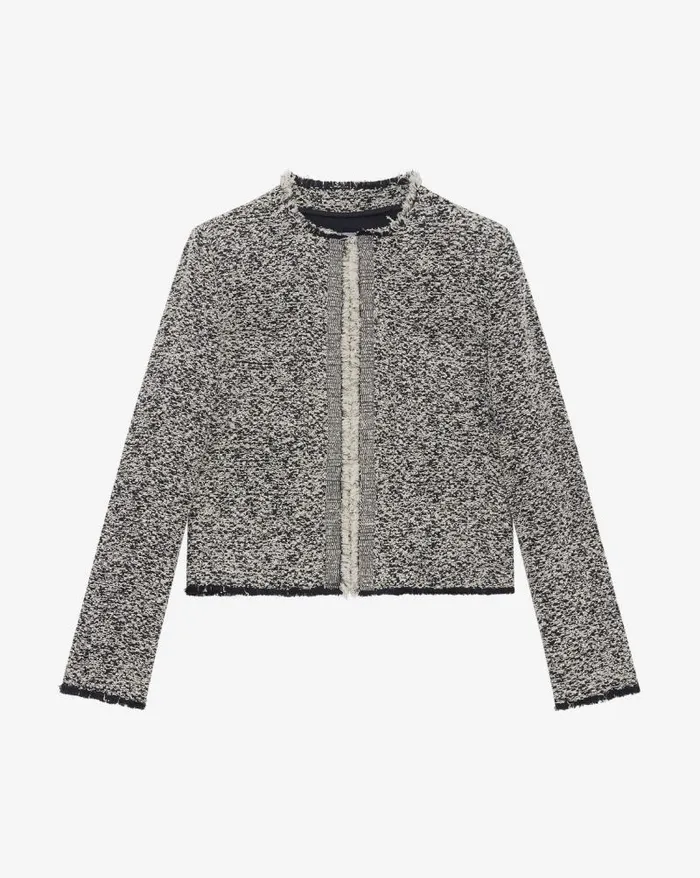 Jackets and Coats Women IRO HAZELA FRINGED TWEED JACKET
