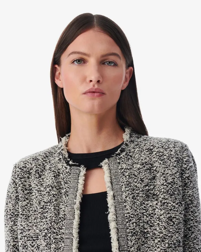 Jackets and Coats Women IRO HAZELA FRINGED TWEED JACKET