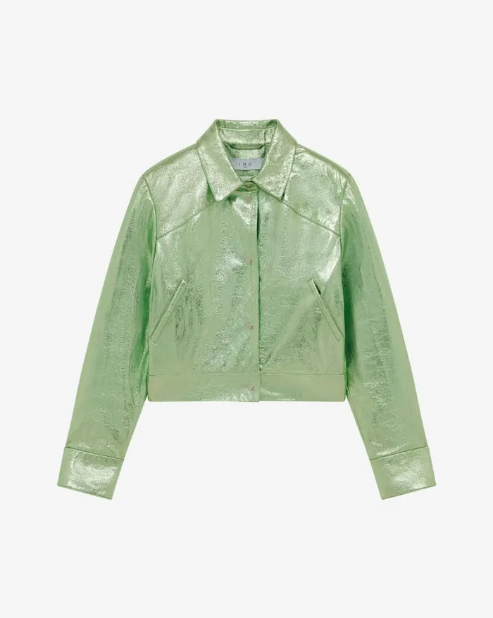 Jackets and Coats Women IRO KENAN CROPPED LEATHER JACKET