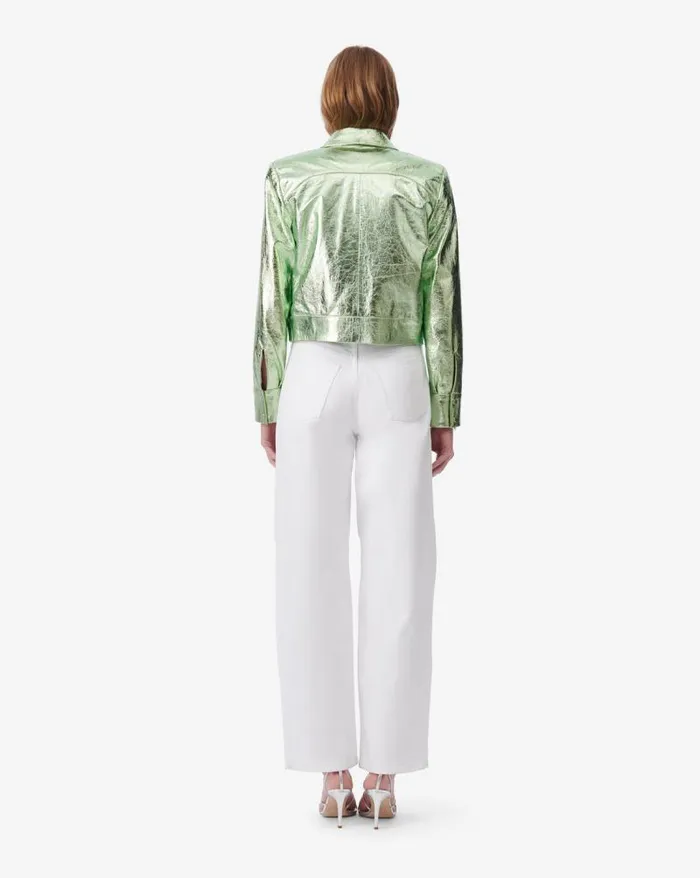 Jackets and Coats Women IRO KENAN CROPPED LEATHER JACKET