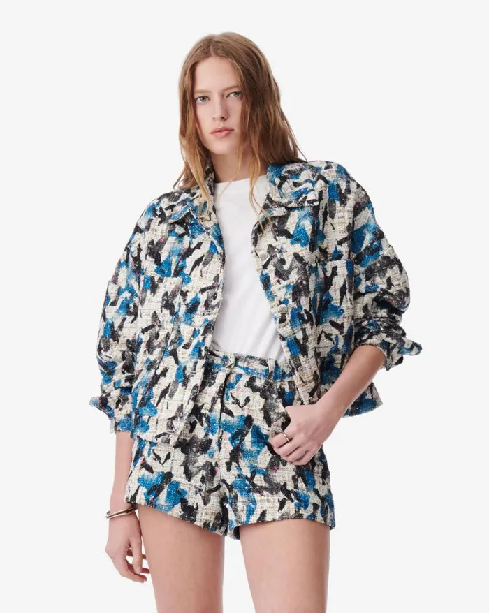 Jackets and Coats Women IRO NOORI SHORT SEQUINED TWEED JACKET
