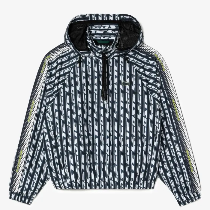Jackets and Coats Women Lacoste Womens Oversized Track Jacket Black Blue White Zi8