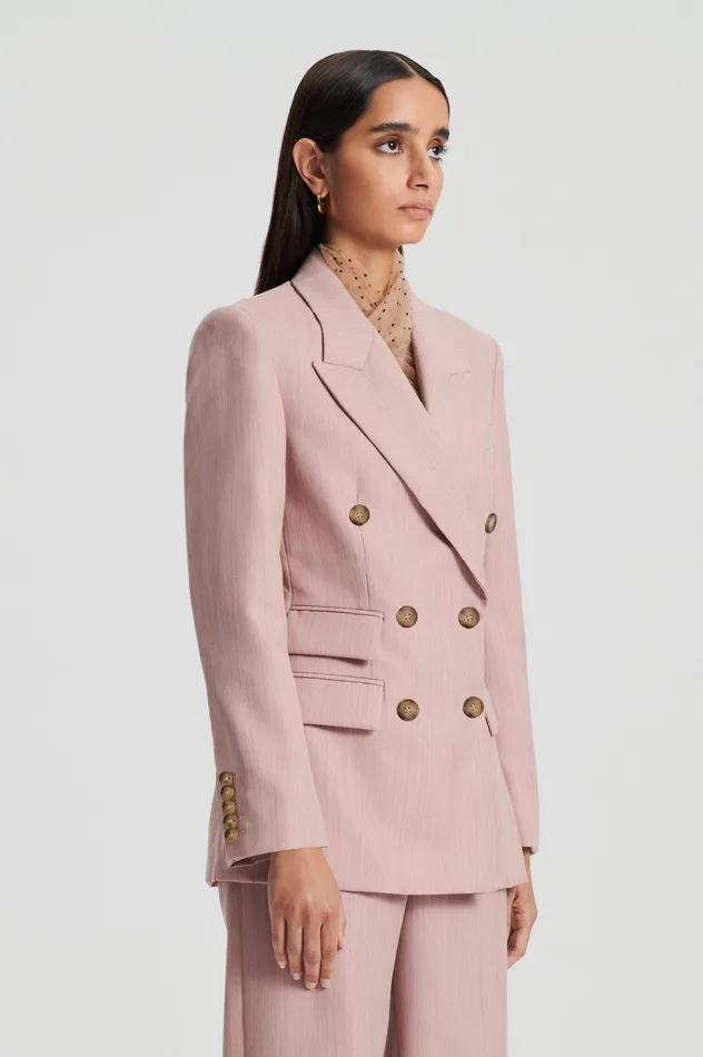 Jackets Women TAILORED DOUBLE POCKET JACKET PINK Scanlan Theodore