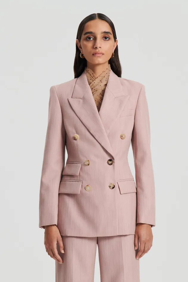 Jackets Women TAILORED DOUBLE POCKET JACKET PINK Scanlan Theodore