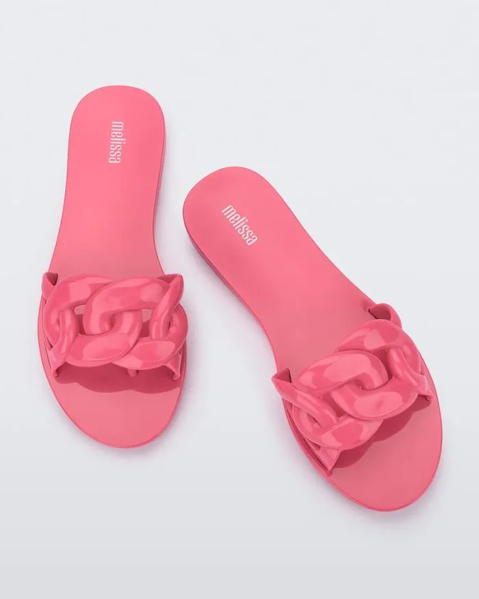 Jelly Chain Pink Women Melissa Slides