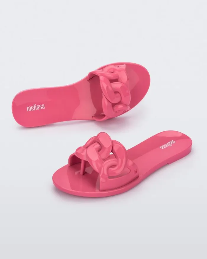Jelly Chain Pink Women Melissa Slides